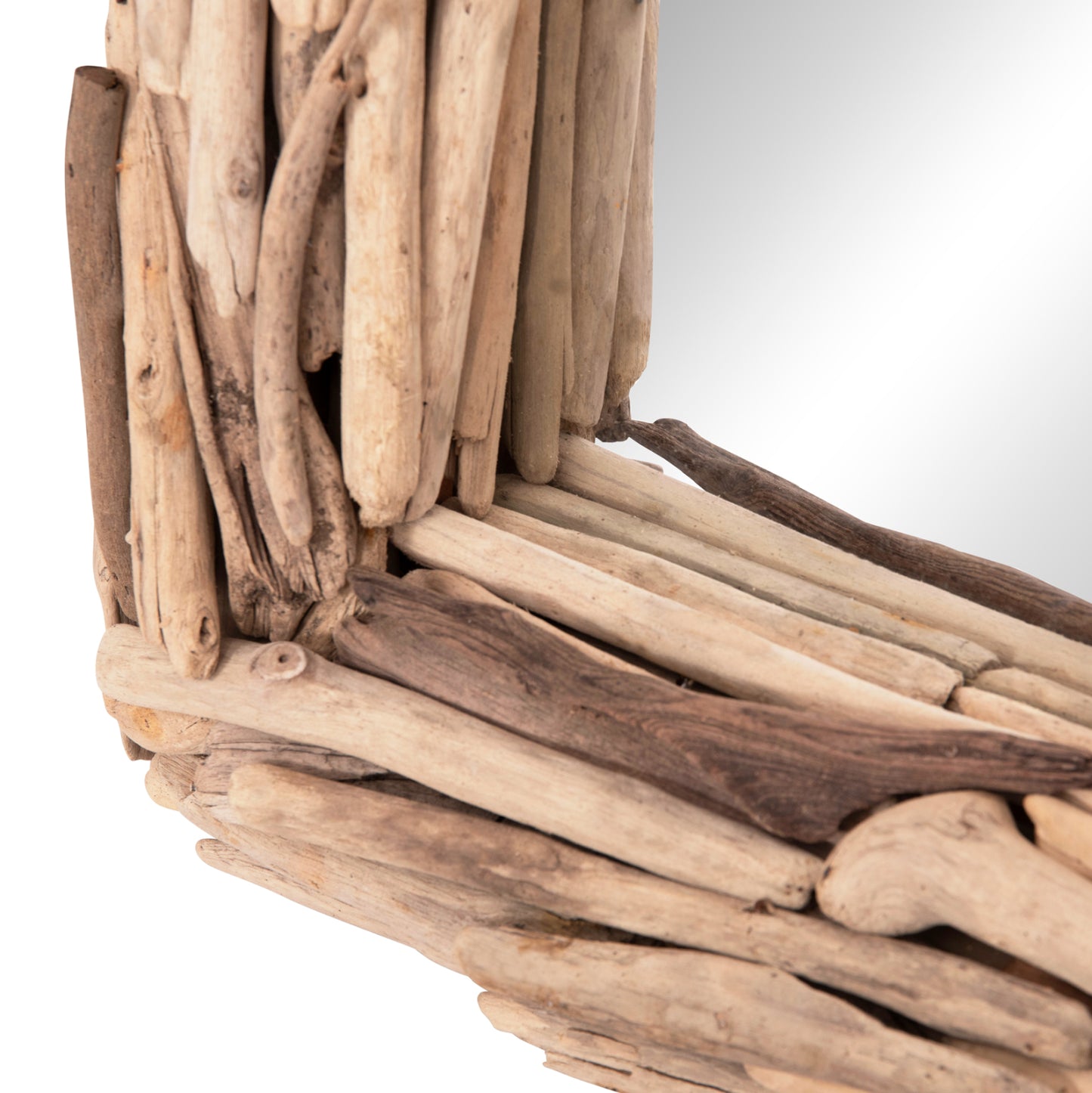 WALL MIRROR TWIGS HM4440 DRIFTWOOD IN NATURAL COLOR 62x10x82Hcm.