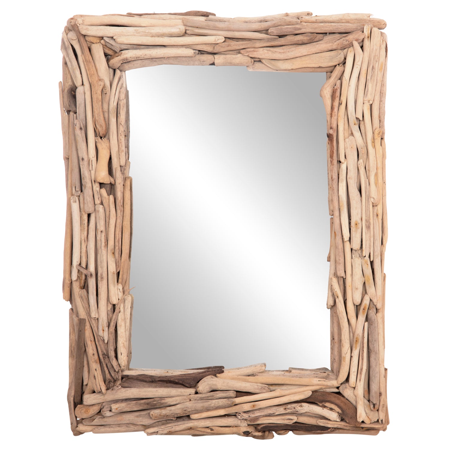 WALL MIRROR TWIGS HM4440 DRIFTWOOD IN NATURAL COLOR 62x10x82Hcm.