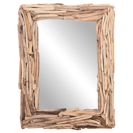 WALL MIRROR TWIGS HM4440 DRIFTWOOD IN NATURAL COLOR 62x10x82Hcm.