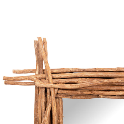 WALL MIRROR TWIGGER HM4442 DRIFTWOOD IN NATURAL COLOR 80x15x100Hcm.