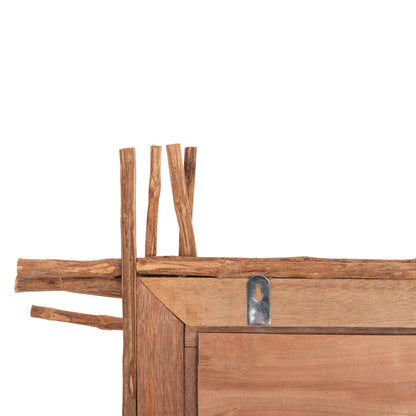 WALL MIRROR TWIGGER HM4442 DRIFTWOOD IN NATURAL COLOR 80x15x100Hcm.