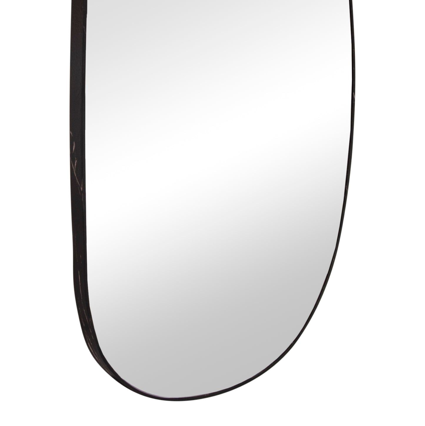 WALL MIRROR CRITHER HM4486.01 MDF FRAME IN BLACK MARBLE COLORING 49x140Hcm.