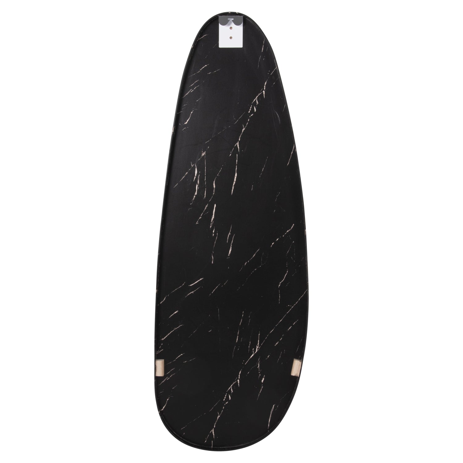 WALL MIRROR CRITHER HM4486.01 MDF FRAME IN BLACK MARBLE COLORING 49x140Hcm.