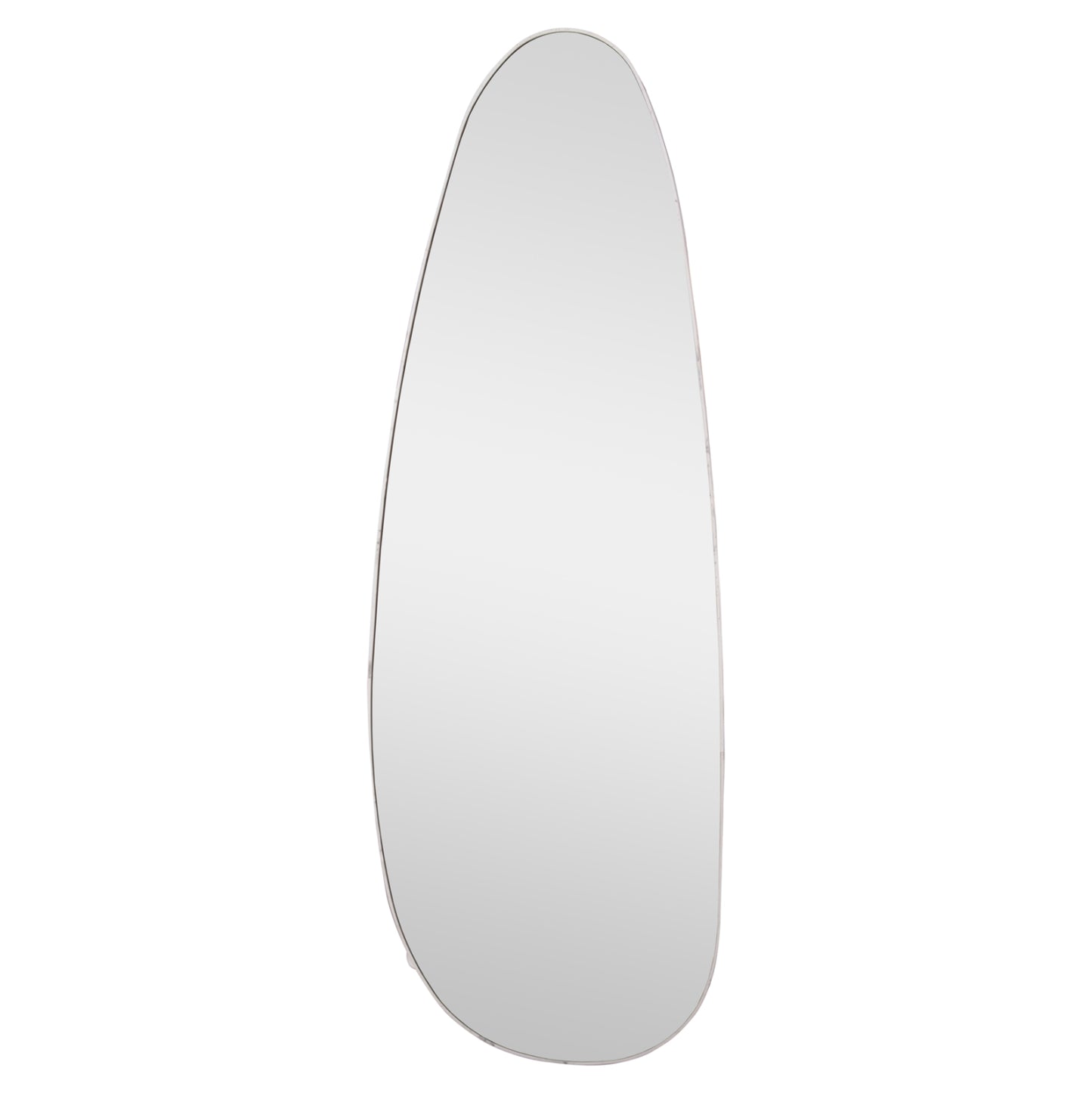 WALL MIRROR CRITHER HM4486.05 MDF FRAME IN WHITE MARBLE COLORING 49x140Hcm.
