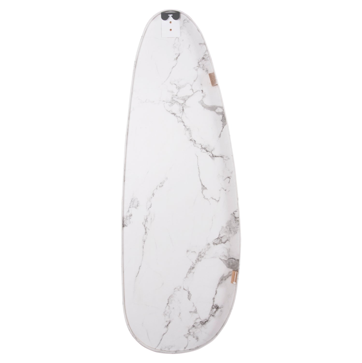 WALL MIRROR CRITHER HM4486.05 MDF FRAME IN WHITE MARBLE COLORING 49x140Hcm.