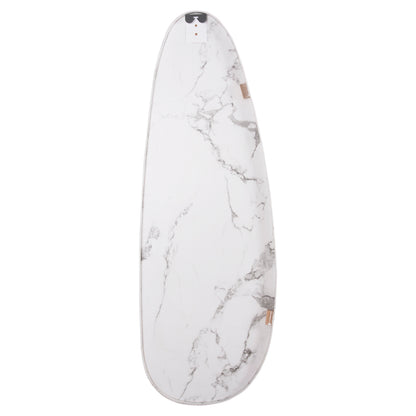 WALL MIRROR CRITHER HM4486.05 MDF FRAME IN WHITE MARBLE COLORING 49x140Hcm.