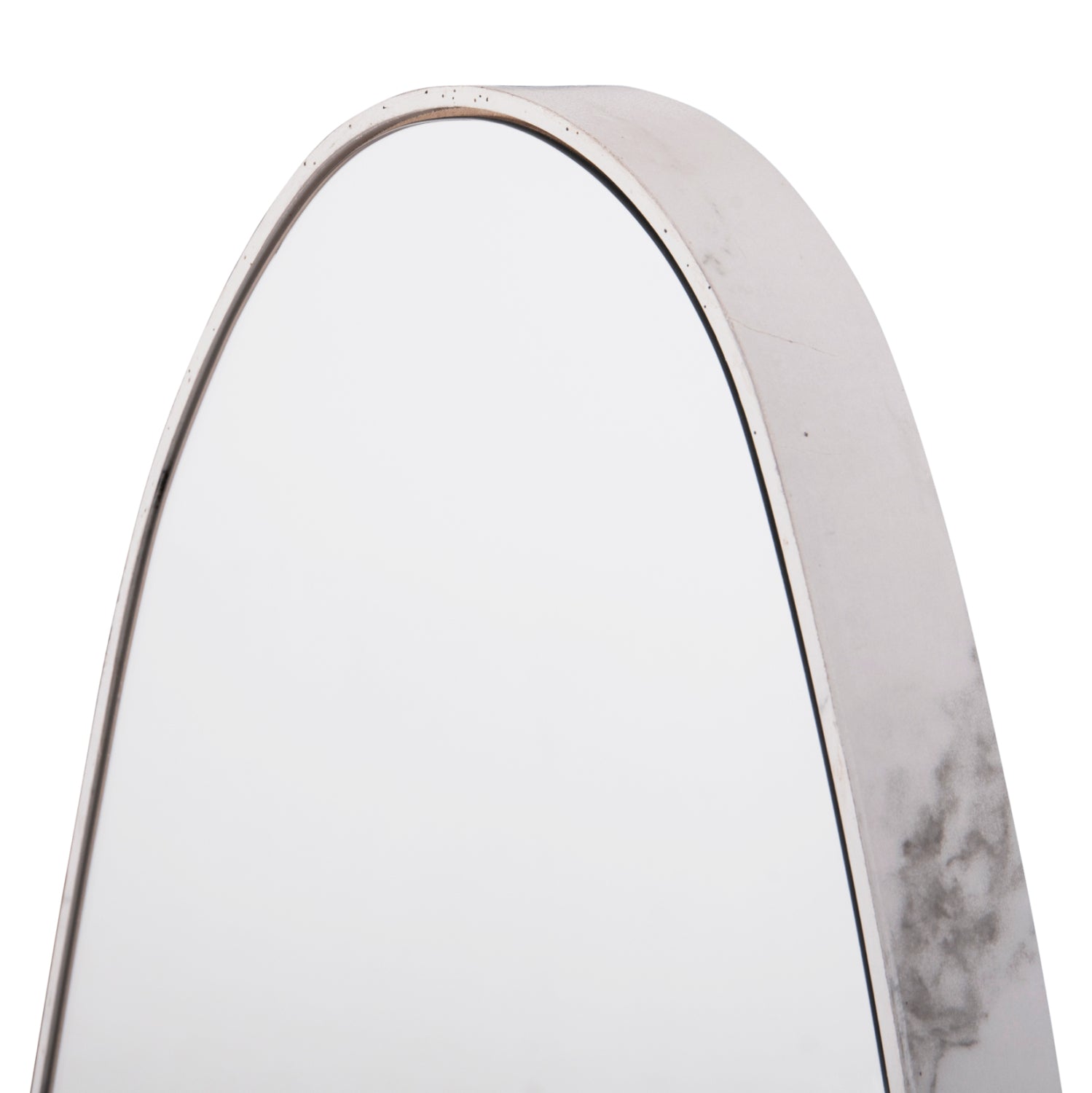 WALL MIRROR CRITHER HM4486.05 MDF FRAME IN WHITE MARBLE COLORING 49x140Hcm.