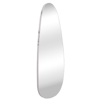 WALL MIRROR CRITHER HM4486.05 MDF FRAME IN WHITE MARBLE COLORING 49x140Hcm.