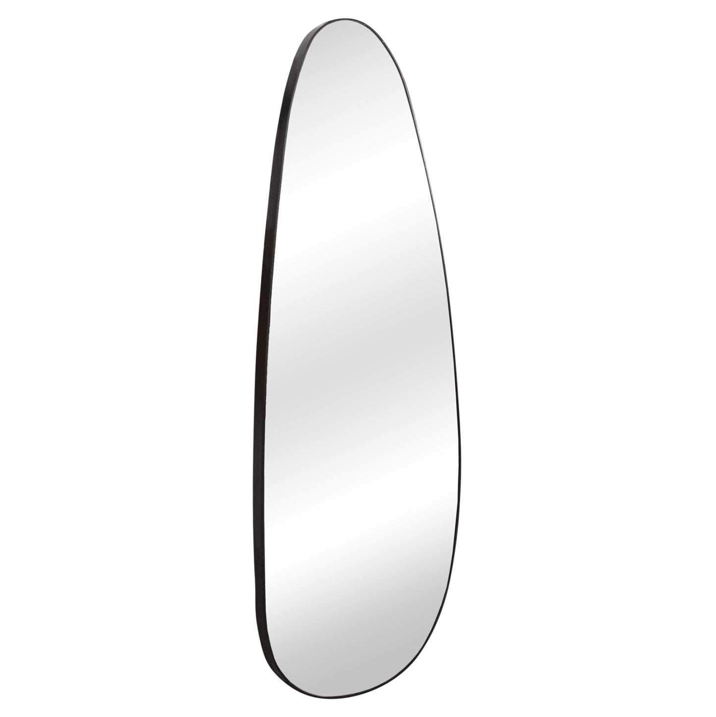 WALL MIRROR CRITHER HM4486.11 MDF FRAME IN BLACK COLORING 49x140Hcm.