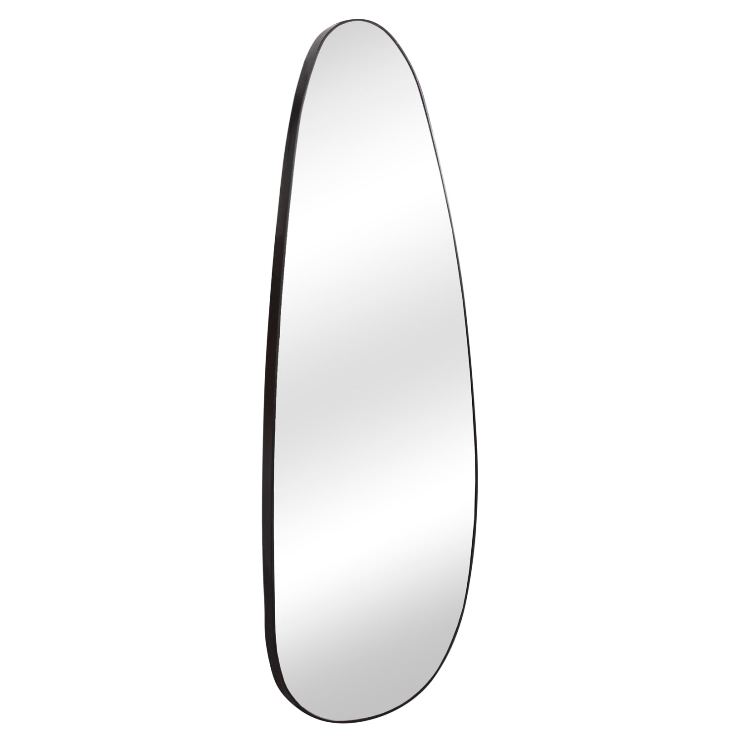 WALL MIRROR CRITHER HM4486.11 MDF FRAME IN BLACK COLORING 49x140Hcm.