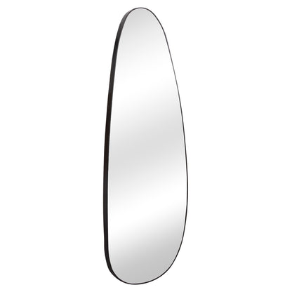 WALL MIRROR CRITHER HM4486.11 MDF FRAME IN BLACK COLORING 49x140Hcm.