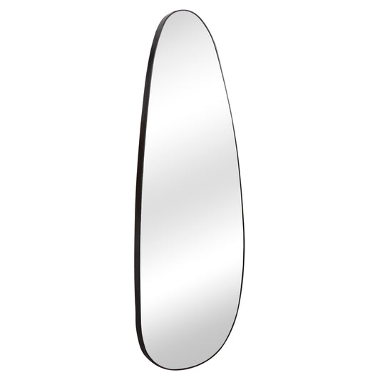 WALL MIRROR CRITHER HM4486.11 MDF FRAME IN BLACK COLORING 49x140Hcm.