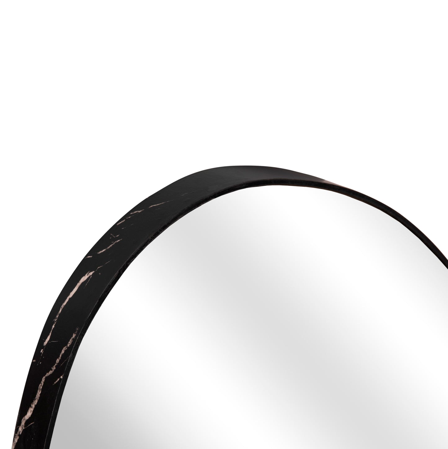 WALL MIRROR IRREGU HM4487.01 MDF FRAME IN BLACK MARBLE COLORING 60x80Hcm.
