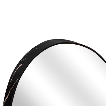 WALL MIRROR IRREGU HM4487.01 MDF FRAME IN BLACK MARBLE COLORING 60x80Hcm.