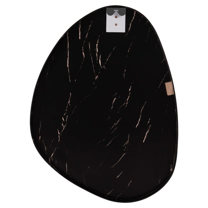 WALL MIRROR IRREGU HM4487.01 MDF FRAME IN BLACK MARBLE COLORING 60x80Hcm.