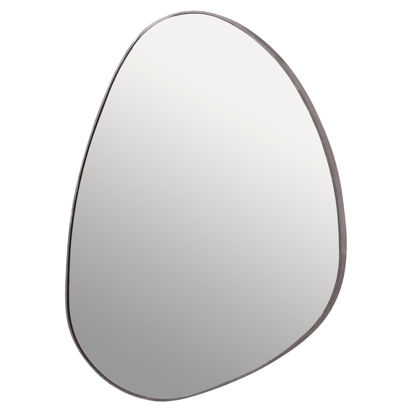 WALL MIRROR IRREGU HM4487.02 MDF FRAME IN GREY MARBLE COLORING 60x80Hcm.