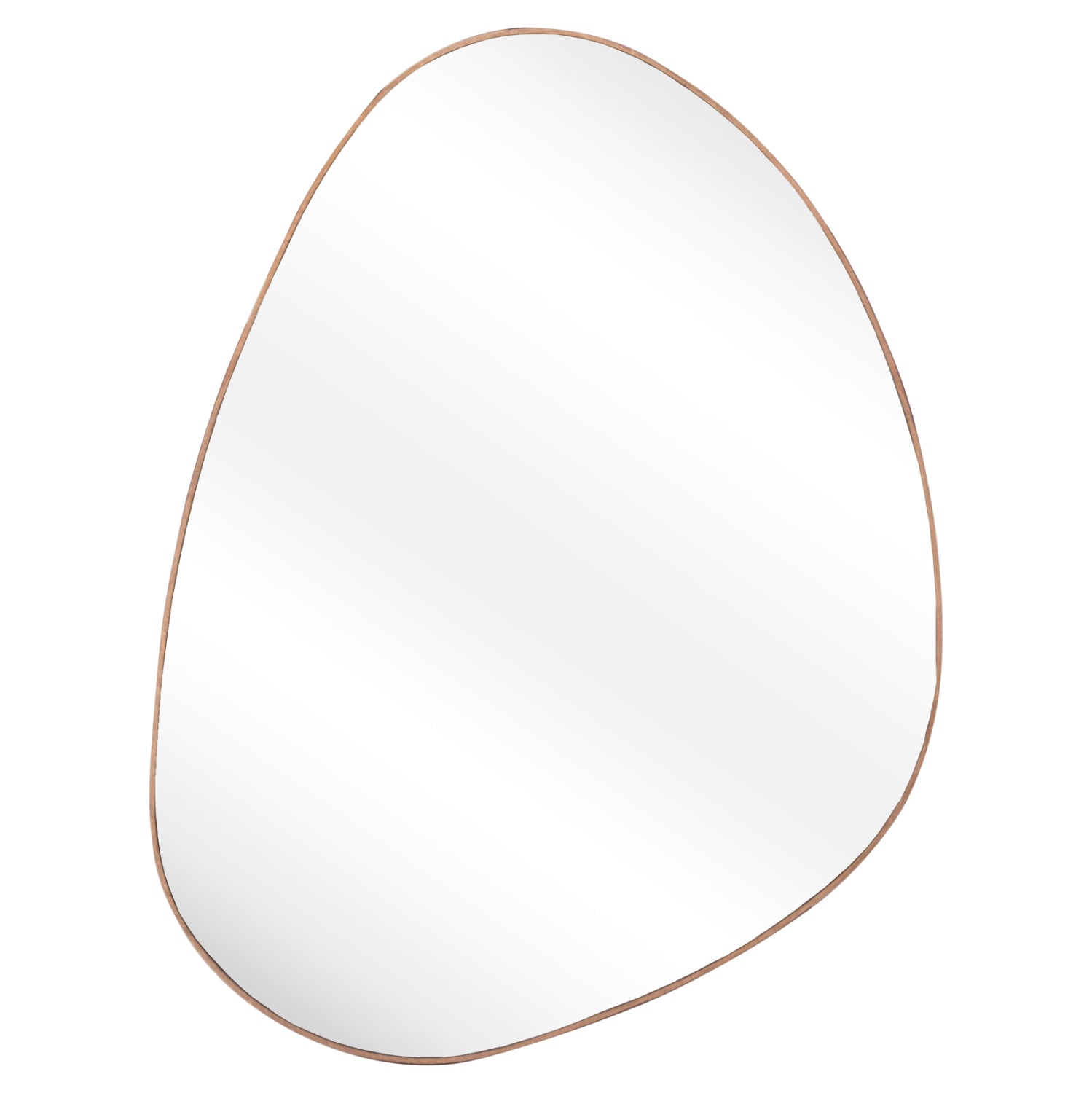 WALL MIRROR IRREGU HM4487.03 MDF FRAME IN NATURAL WOOD COLORING 60x80Hcm.