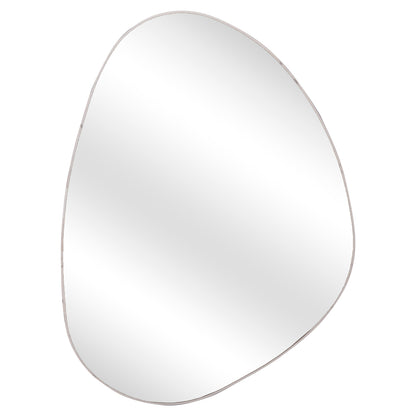 WALL MIRROR IRREGU HM4487.05 MDF FRAME IN WHITE MARBLE COLORING 60x80Hcm.