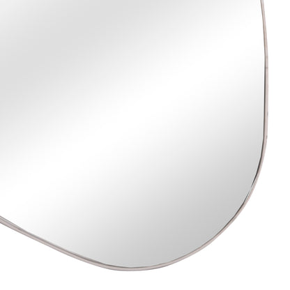 WALL MIRROR IRREGU HM4487.05 MDF FRAME IN WHITE MARBLE COLORING 60x80Hcm.