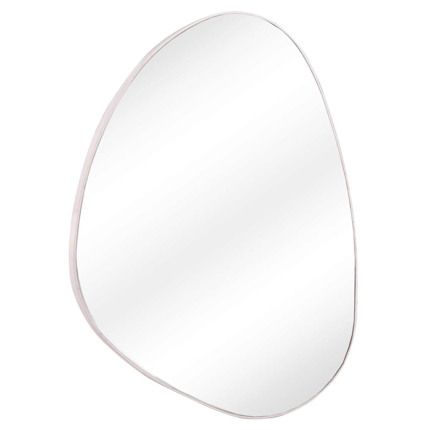 WALL MIRROR IRREGU HM4487.12 MDF FRAME IN WHITE COLORING 60x80Hcm.