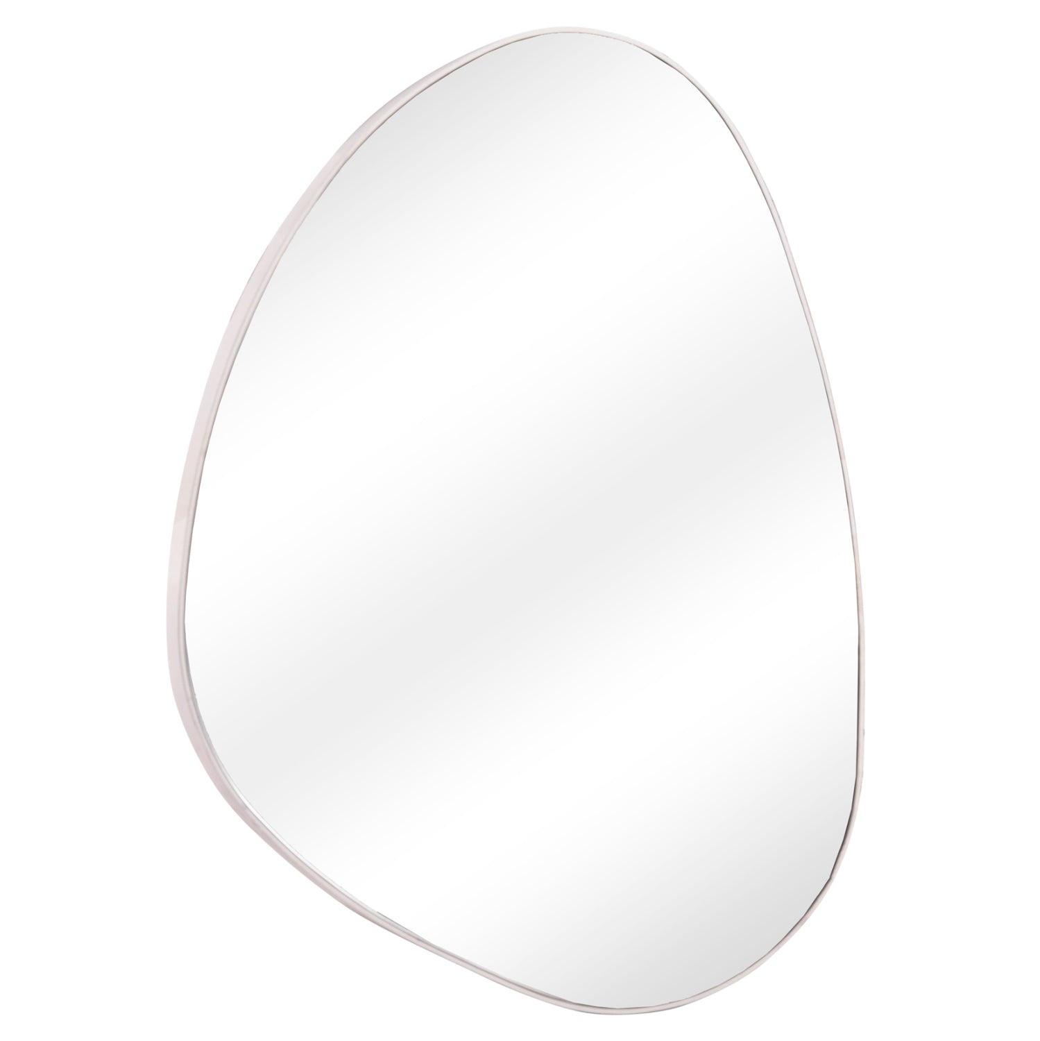 WALL MIRROR IRREGU HM4487.12 MDF FRAME IN WHITE COLORING 60x80Hcm.