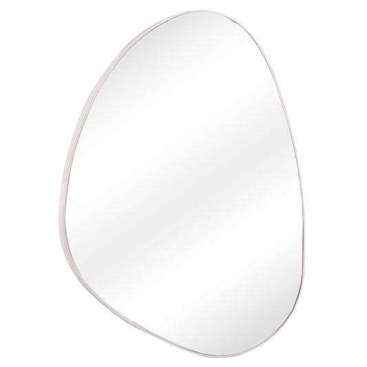 WALL MIRROR IRREGU HM4487.12 MDF FRAME IN WHITE COLORING 60x80Hcm.