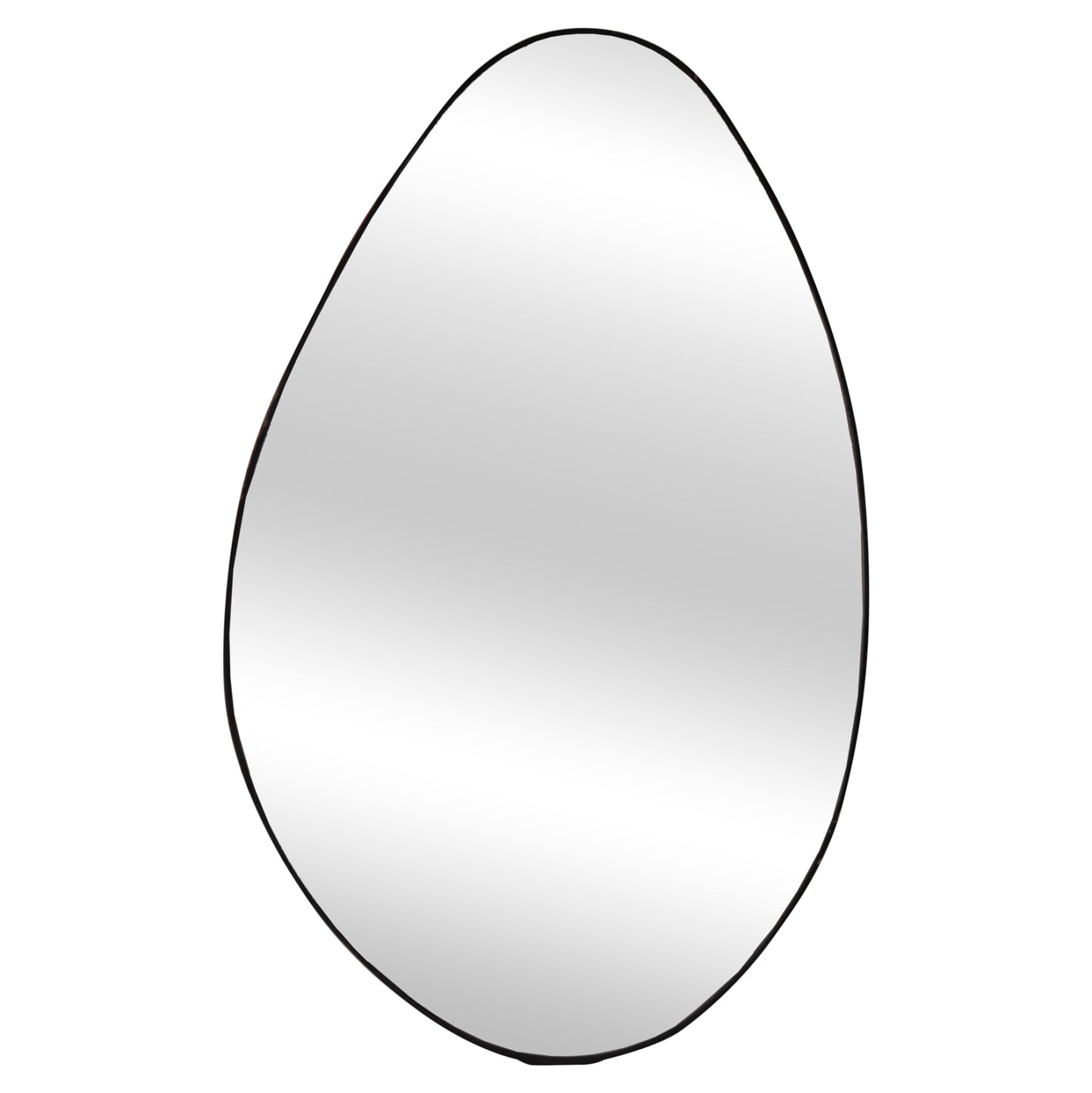 WALL MIRROR DROP HM4488.01 MDF FRAME IN BLACK MARBLE COLORING 50x80Hcm.