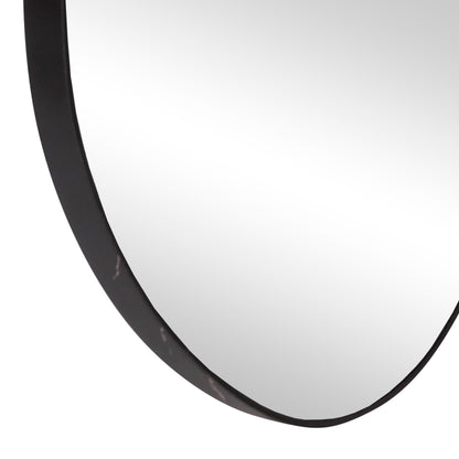 WALL MIRROR DROP HM4488.01 MDF FRAME IN BLACK MARBLE COLORING 50x80Hcm.