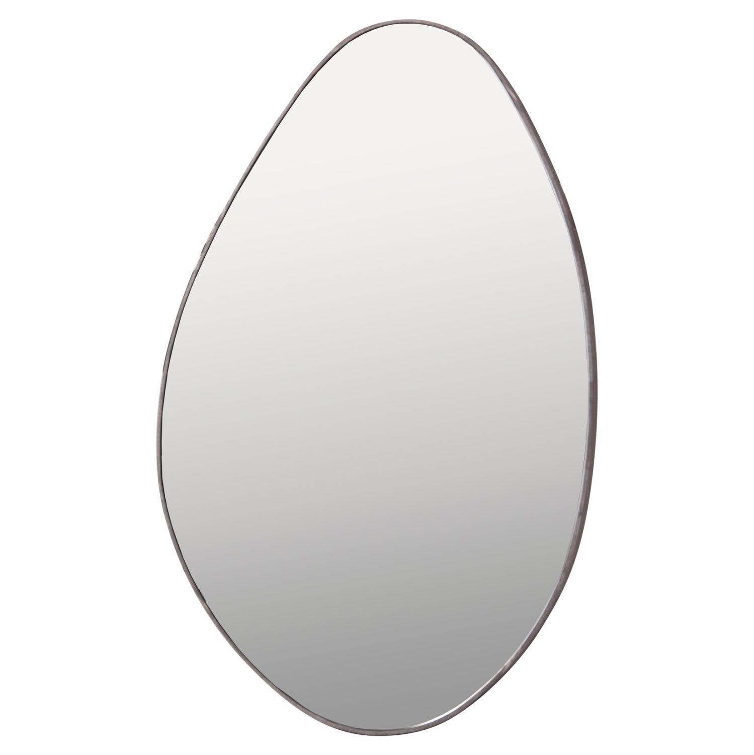 WALL MIRROR DROP HM4488.02 MDF FRAME IN GREY MARBLE COLORING 50x80Hcm.