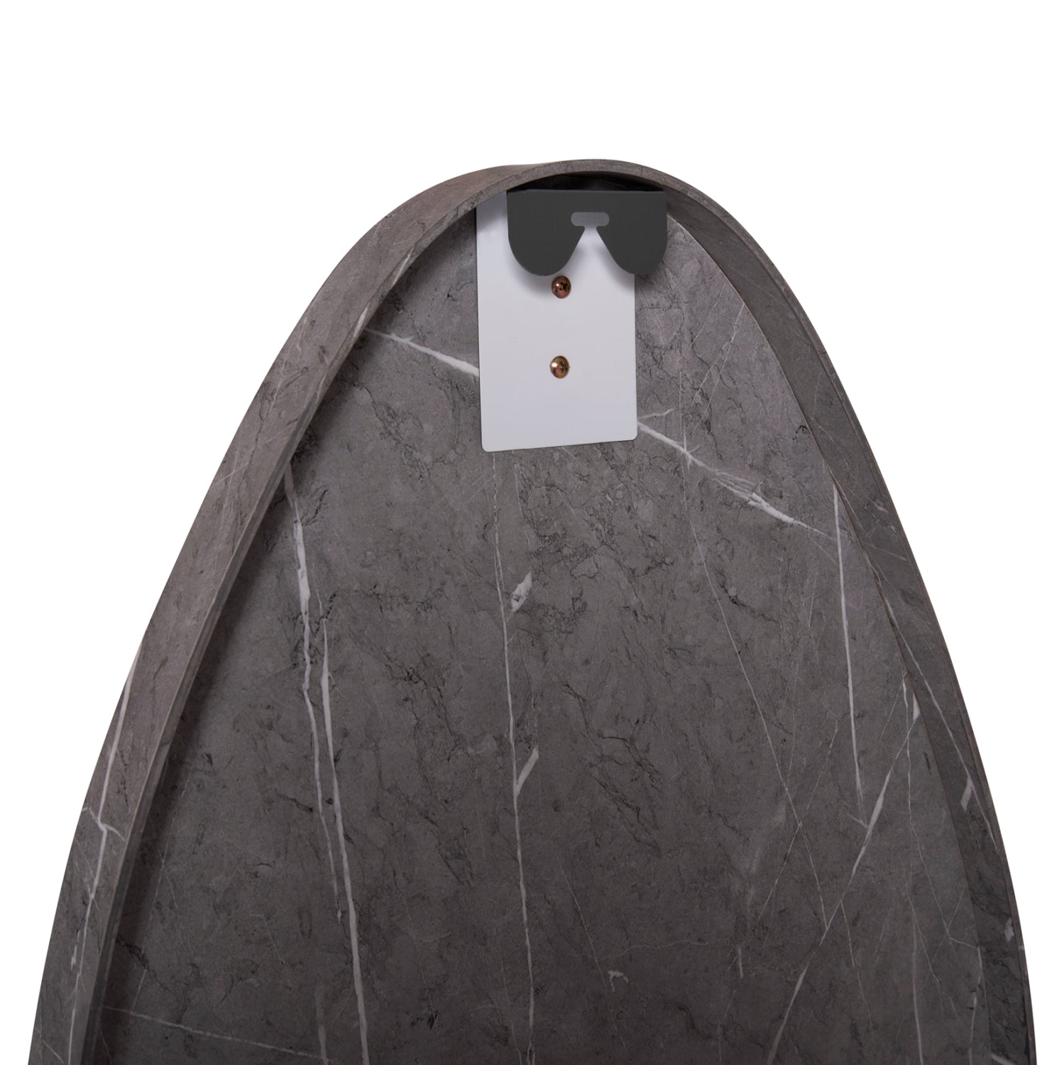 WALL MIRROR DROP HM4488.02 MDF FRAME IN GREY MARBLE COLORING 50x80Hcm.