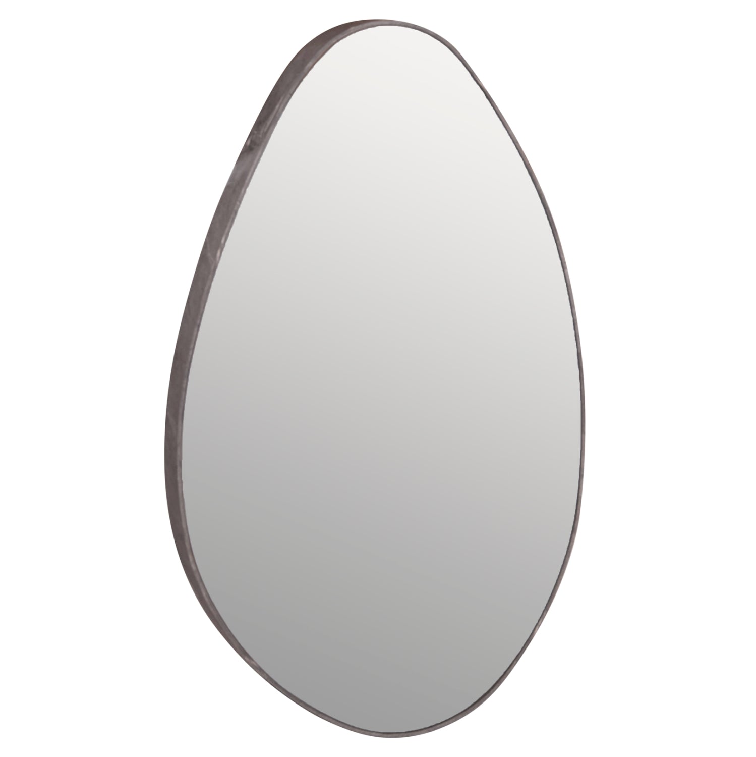 WALL MIRROR DROP HM4488.02 MDF FRAME IN GREY MARBLE COLORING 50x80Hcm.