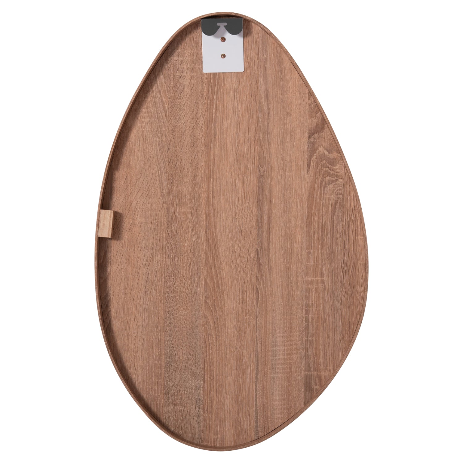 WALL MIRROR DROP HM4488.03 MDF FRAME IN NATURAL WOOD COLOR 50x80Hcm.