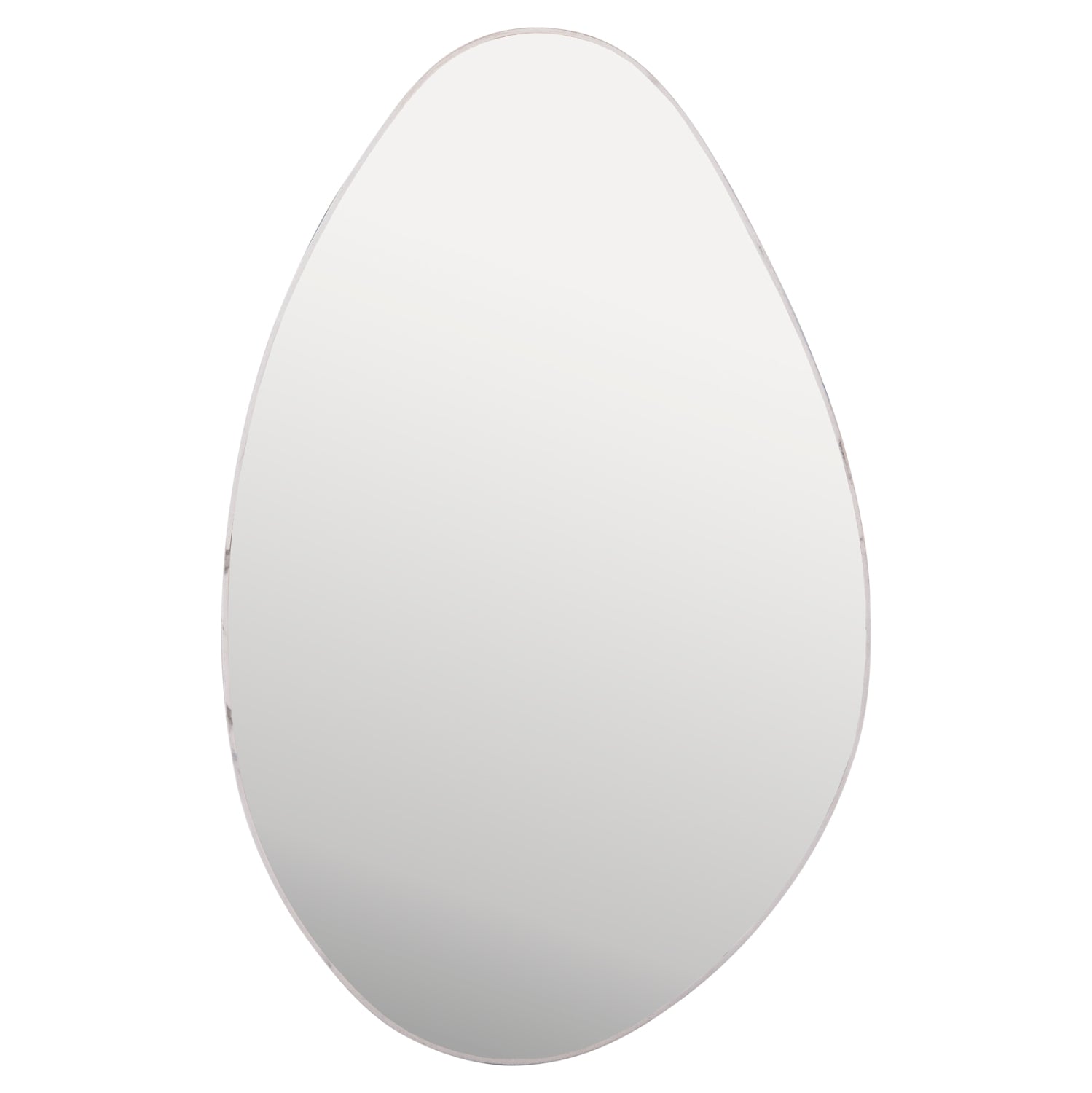 WALL MIRROR DROP HM4488.05 MDF FRAME IN WHITE MARBLE COLORING 50x80Hcm.