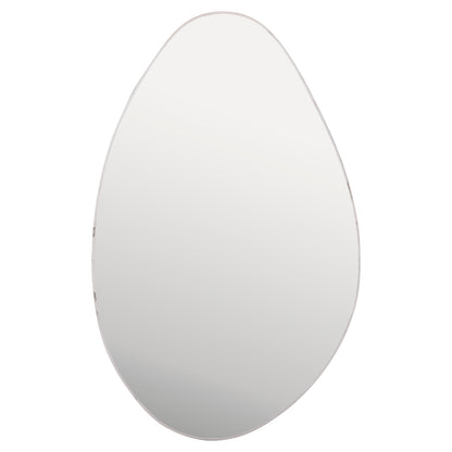 WALL MIRROR DROP HM4488.05 MDF FRAME IN WHITE MARBLE COLORING 50x80Hcm.