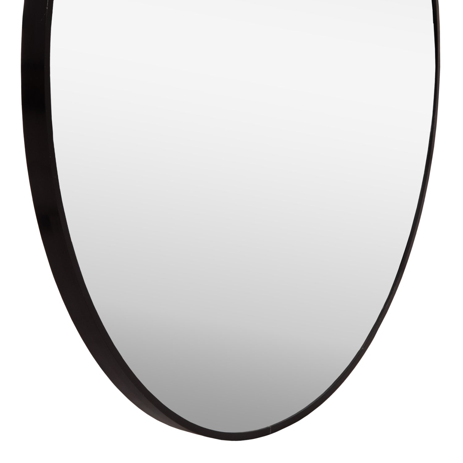 WALL MIRROR SERIES ARCHER HM4498.01 ROUND ALUMINUM FRAME IN BLACK Φ80cm.