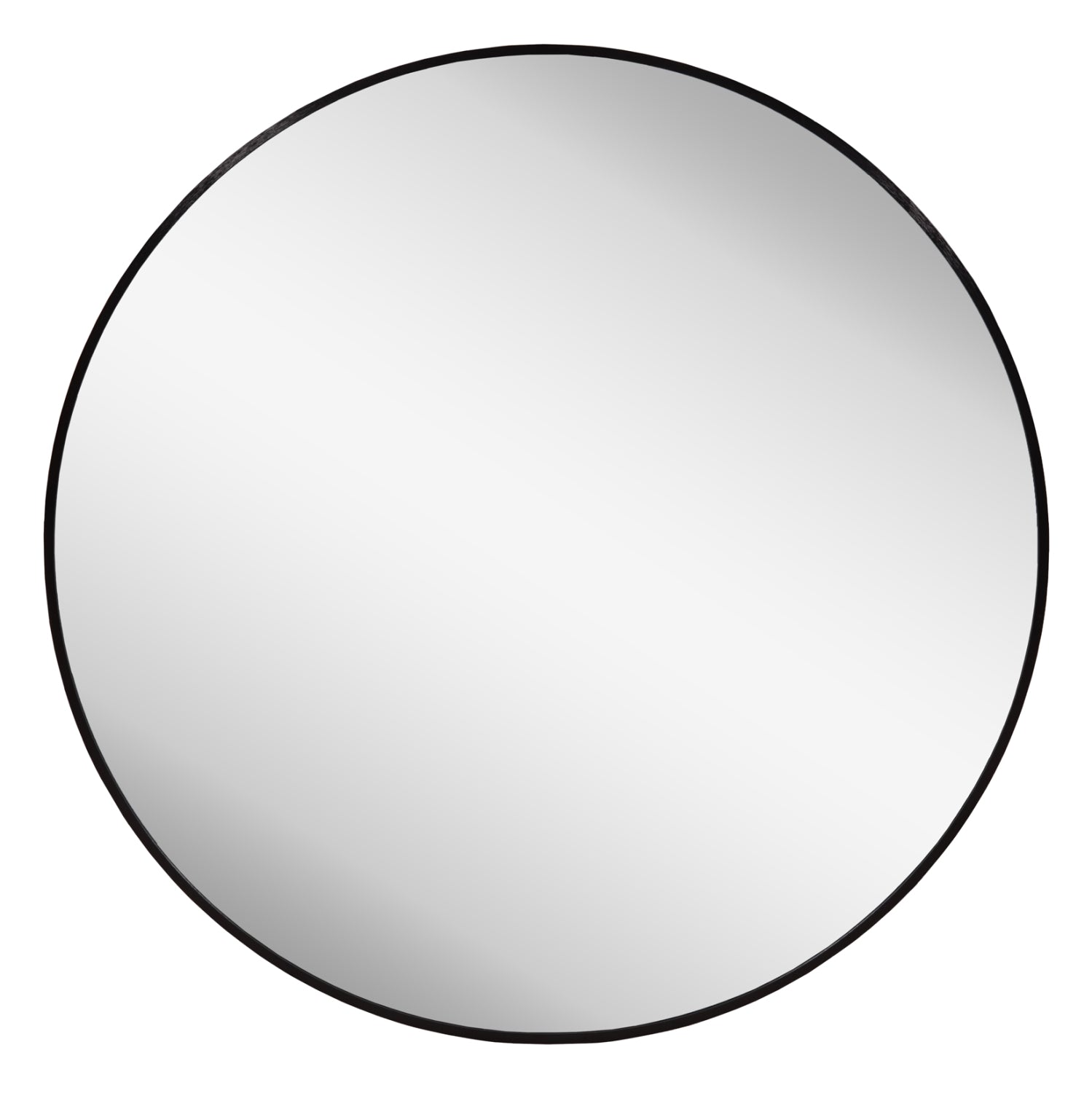 WALL MIRROR SERIES ARCHER HM4498.01 ROUND ALUMINUM FRAME IN BLACK Φ80cm.
