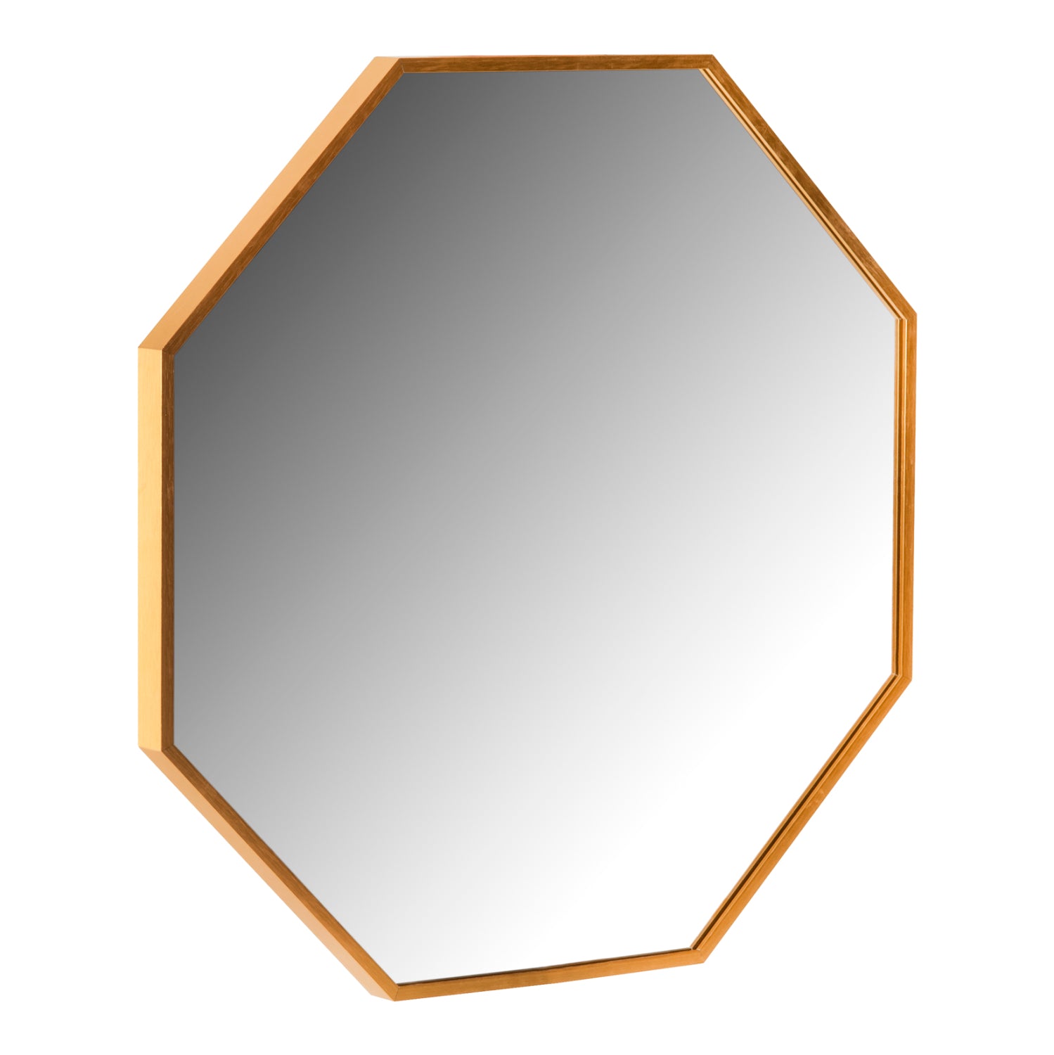 WALL MIRROR SERIES ARCHER HM4499.30 OCTAGON ALUMINUM FRAME IN GOLDEN Φ74cm.