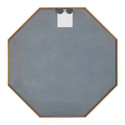 WALL MIRROR SERIES ARCHER HM4499.30 OCTAGON ALUMINUM FRAME IN GOLDEN Φ74cm.