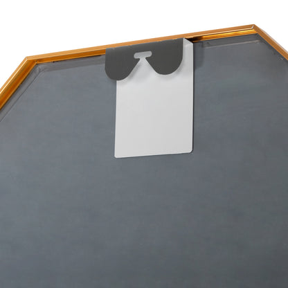 WALL MIRROR SERIES ARCHER HM4499.30 OCTAGON ALUMINUM FRAME IN GOLDEN Φ74cm.