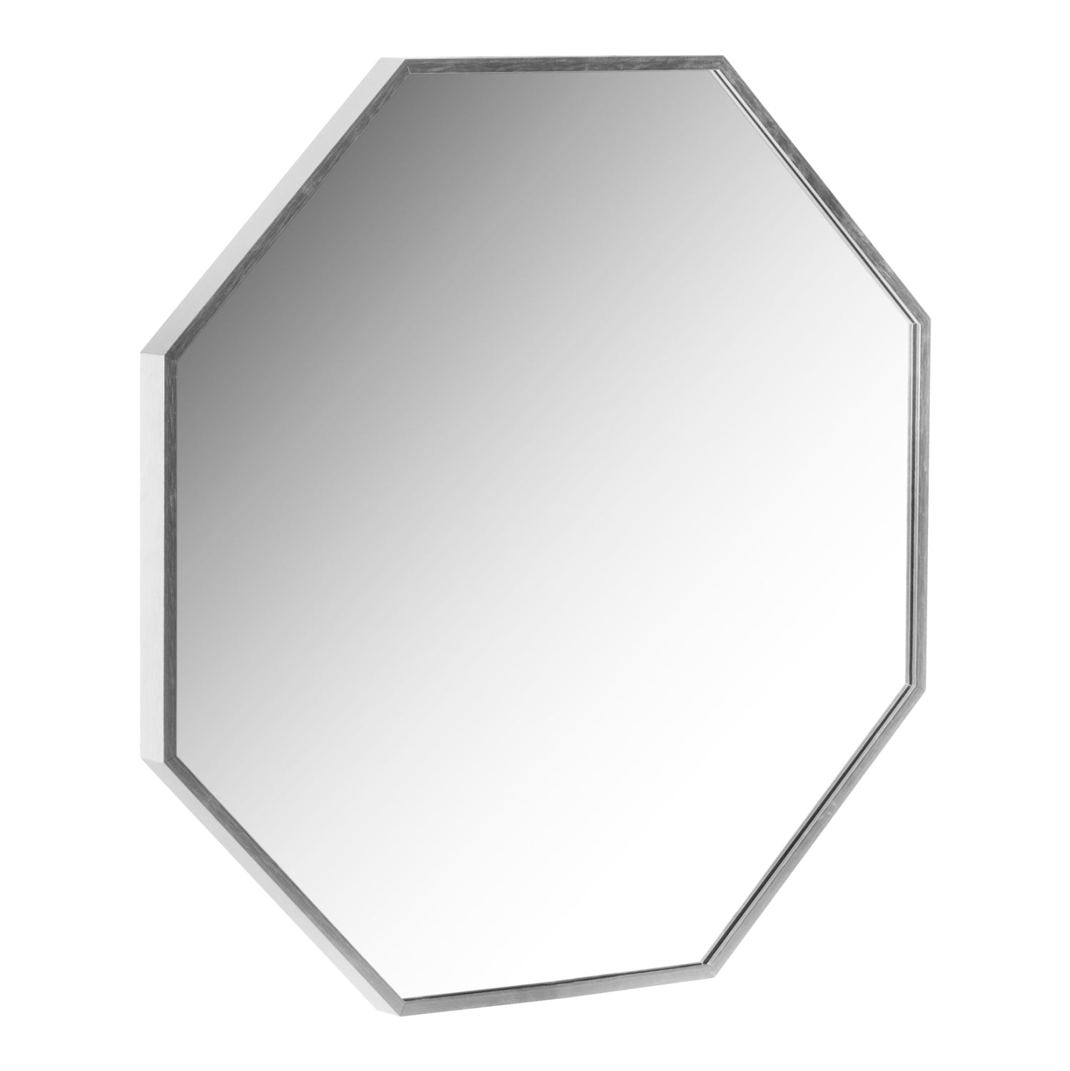 WALL MIRROR SERIES ARCHER HM4499.40 OCTAGON ALUMINUM FRAME IN SILVER Φ74cm.