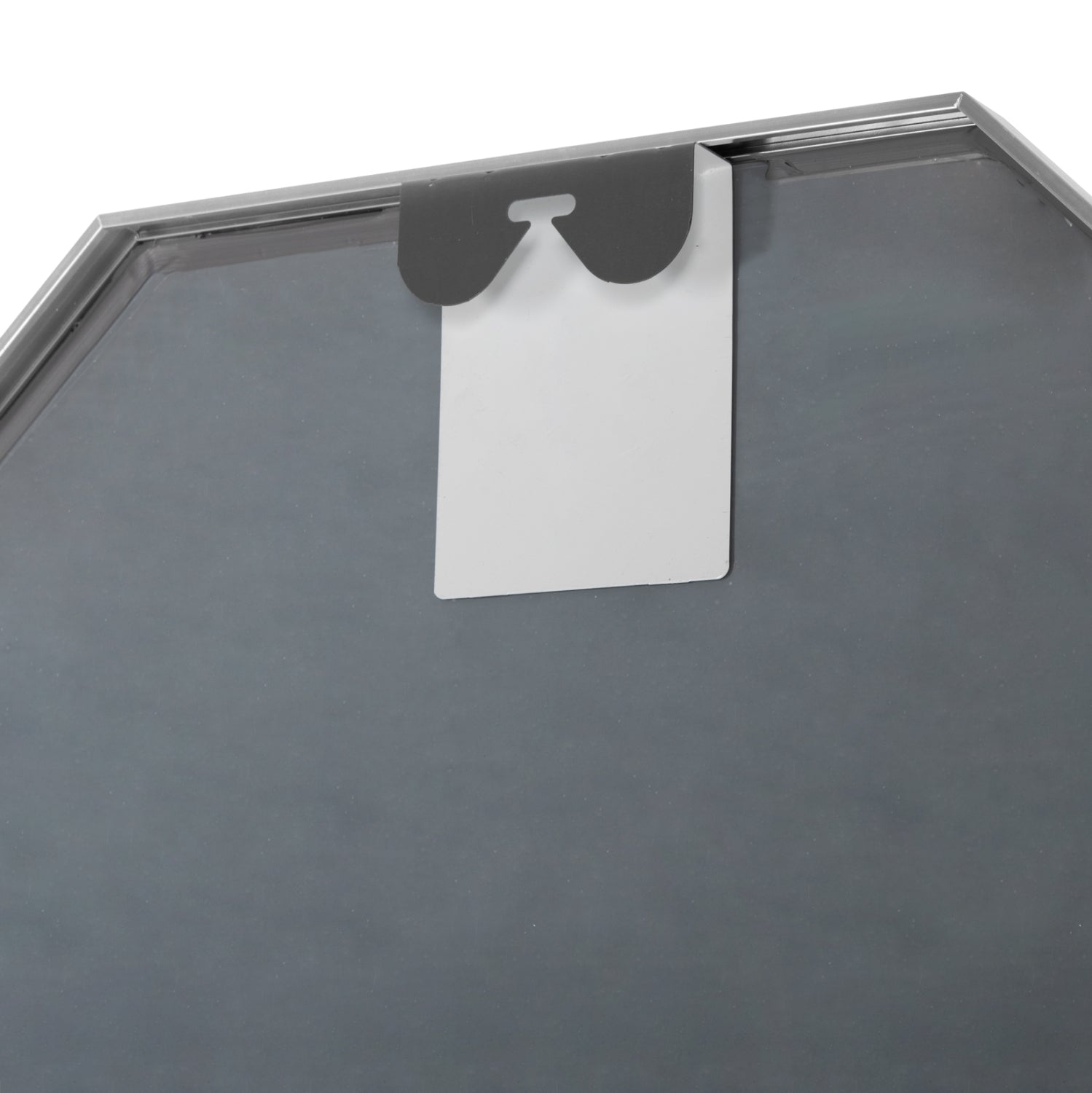 WALL MIRROR SERIES ARCHER HM4499.40 OCTAGON ALUMINUM FRAME IN SILVER Φ74cm.