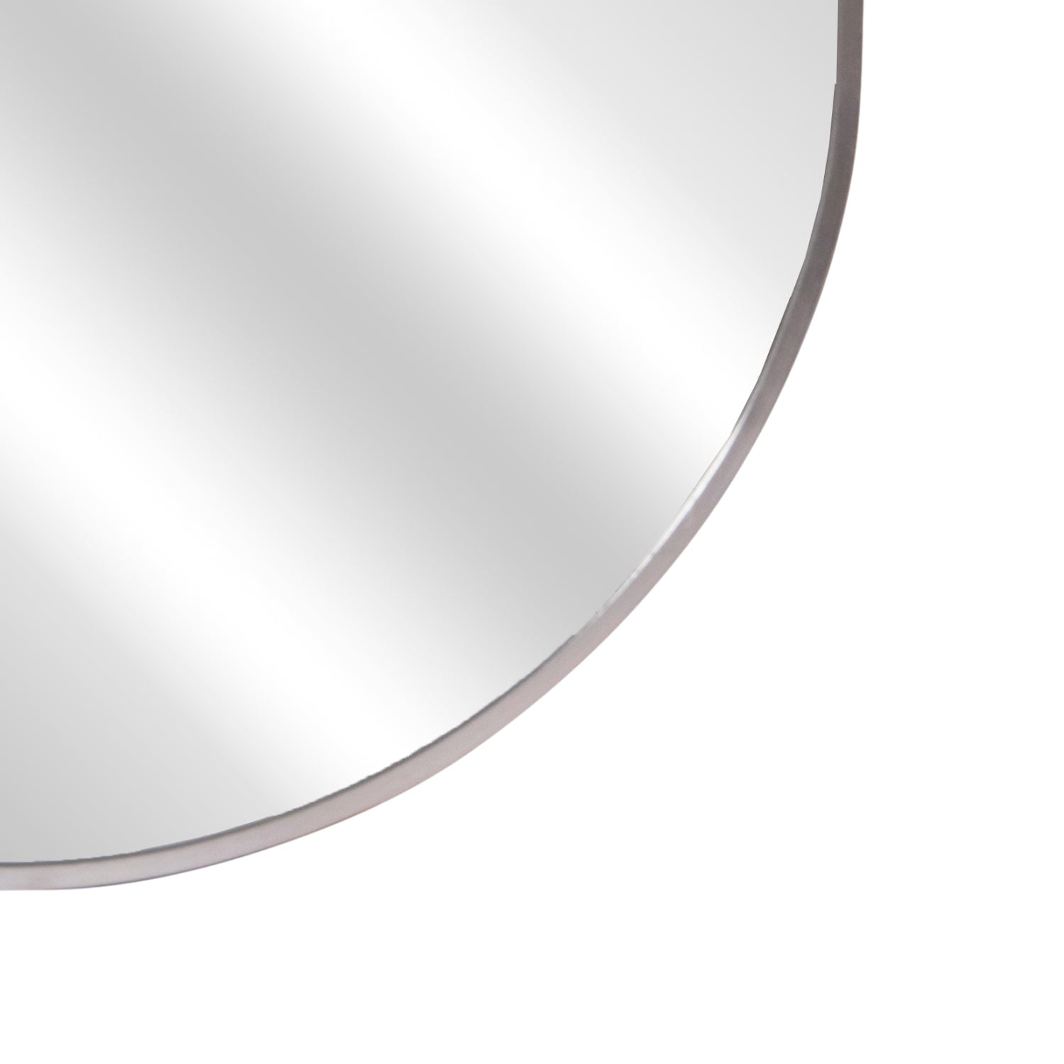 WALL MIRROR SERIES ARCHER HM4500.40 OVAL ALUMINUM FRAME IN SILVER 59x79Hcm.