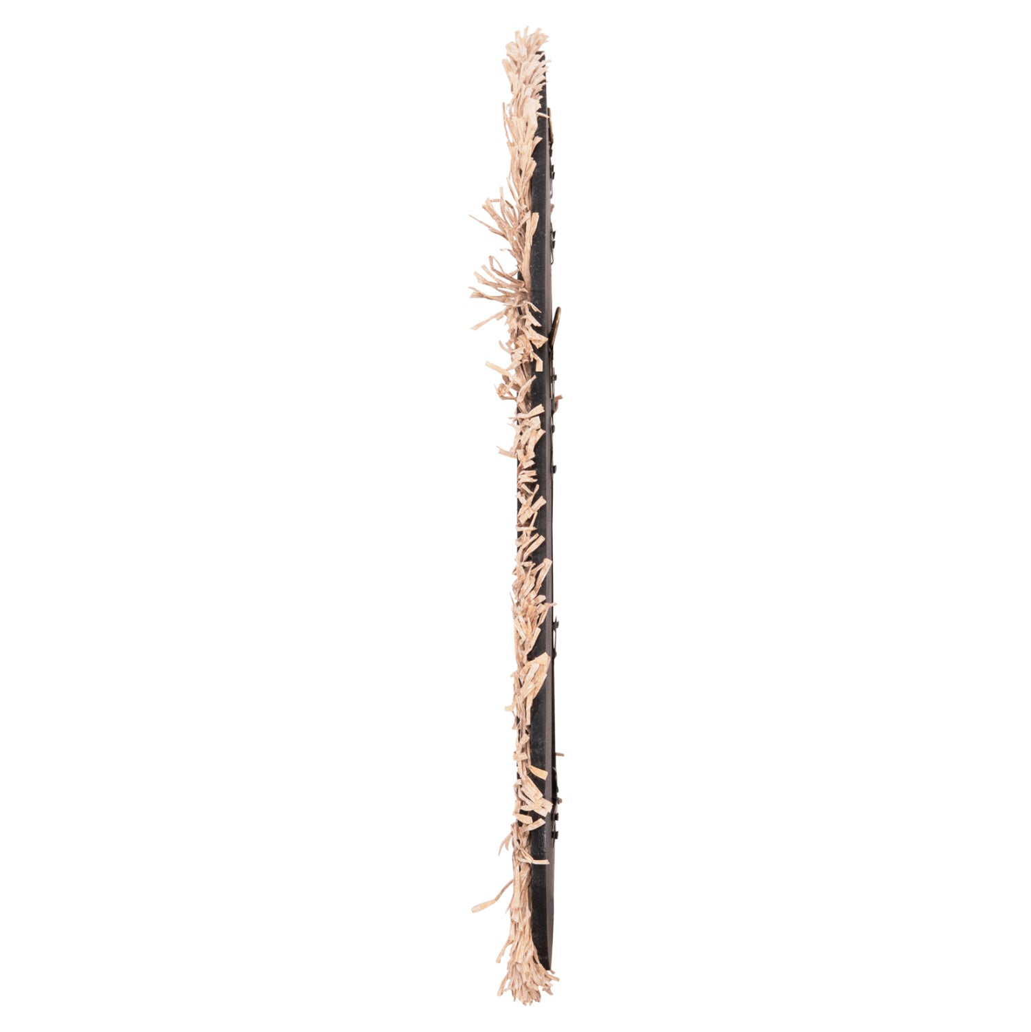 WALL MIRROR SERIES SANTORINI HM4530 MDF IN BLACK-DECOR IN BEIGE 80x1,8x60Hcm.