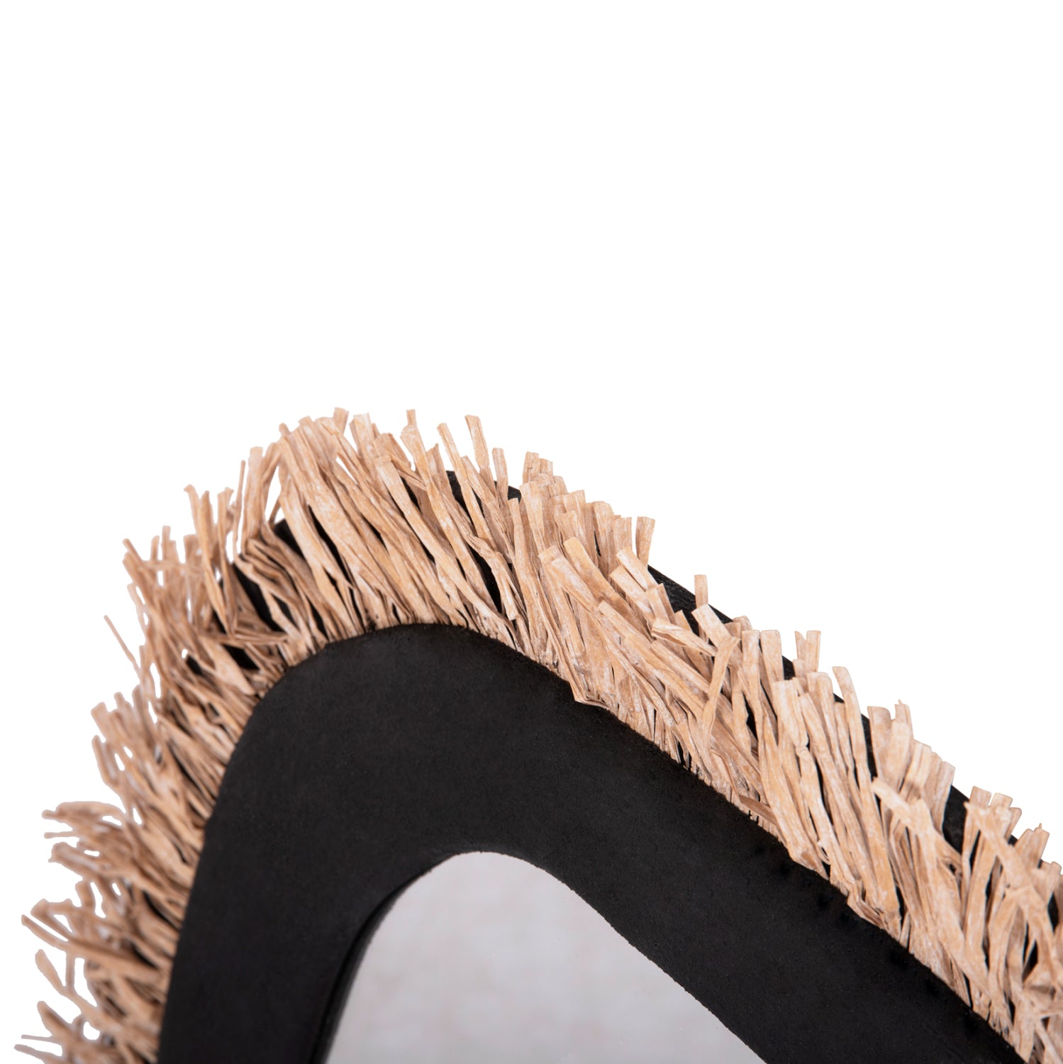 WALL MIRROR SERIES SANTORINI HM4530 MDF IN BLACK-DECOR IN BEIGE 80x1,8x60Hcm.