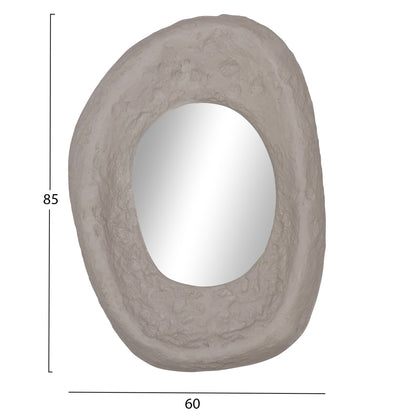 WALL MIRROR RIFFE HM4695.03 FIBER CEMENT IN GREY 60x13x85Hcm