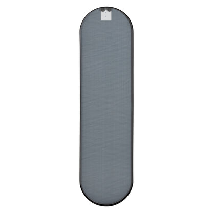 WALL MIRROR HM9581.01 TALL OVAL BLACK ALUMINUM FRAME 38,5x4x149Hcm.