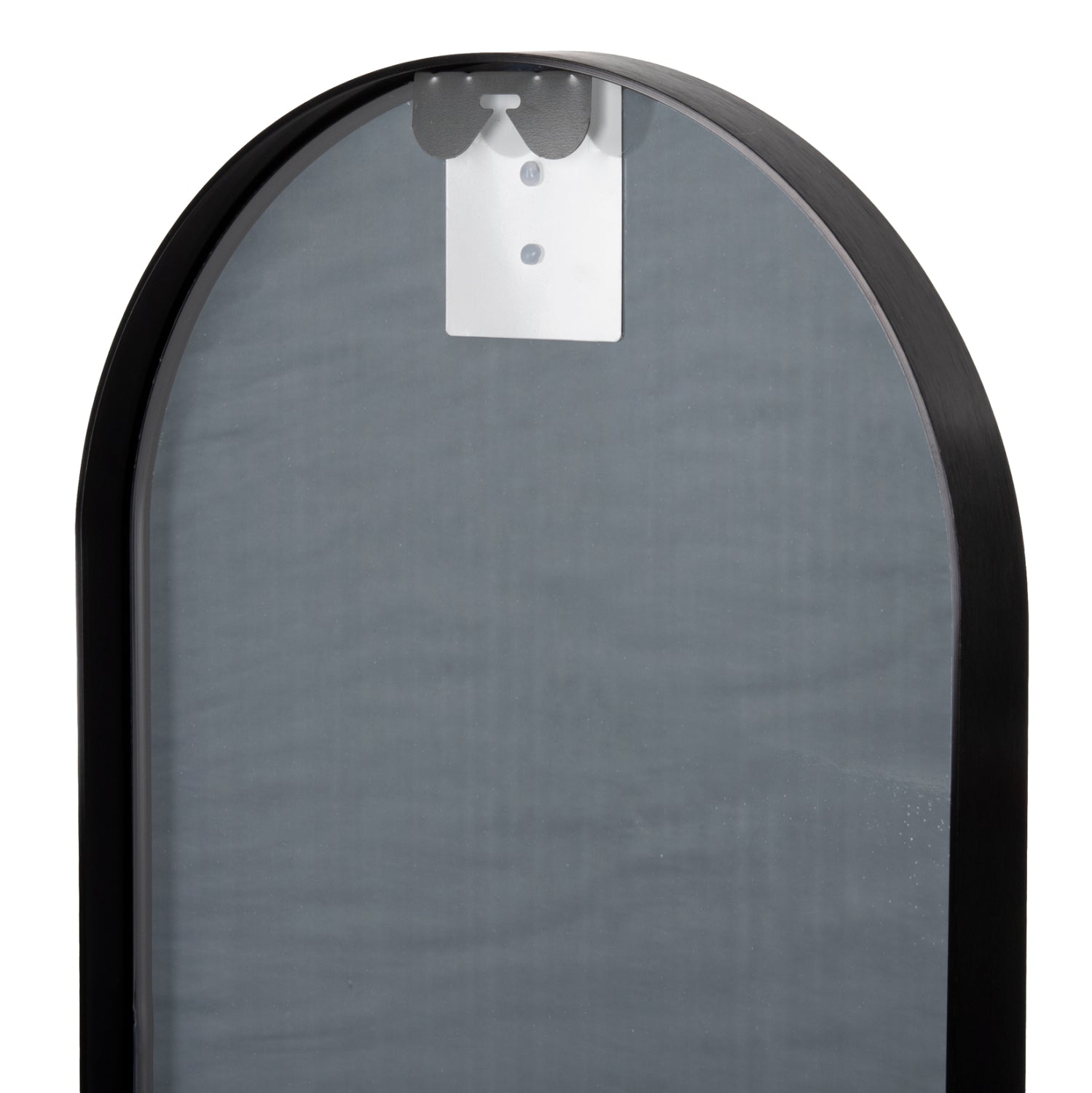 WALL MIRROR HM9581.01 TALL OVAL BLACK ALUMINUM FRAME 38,5x4x149Hcm.