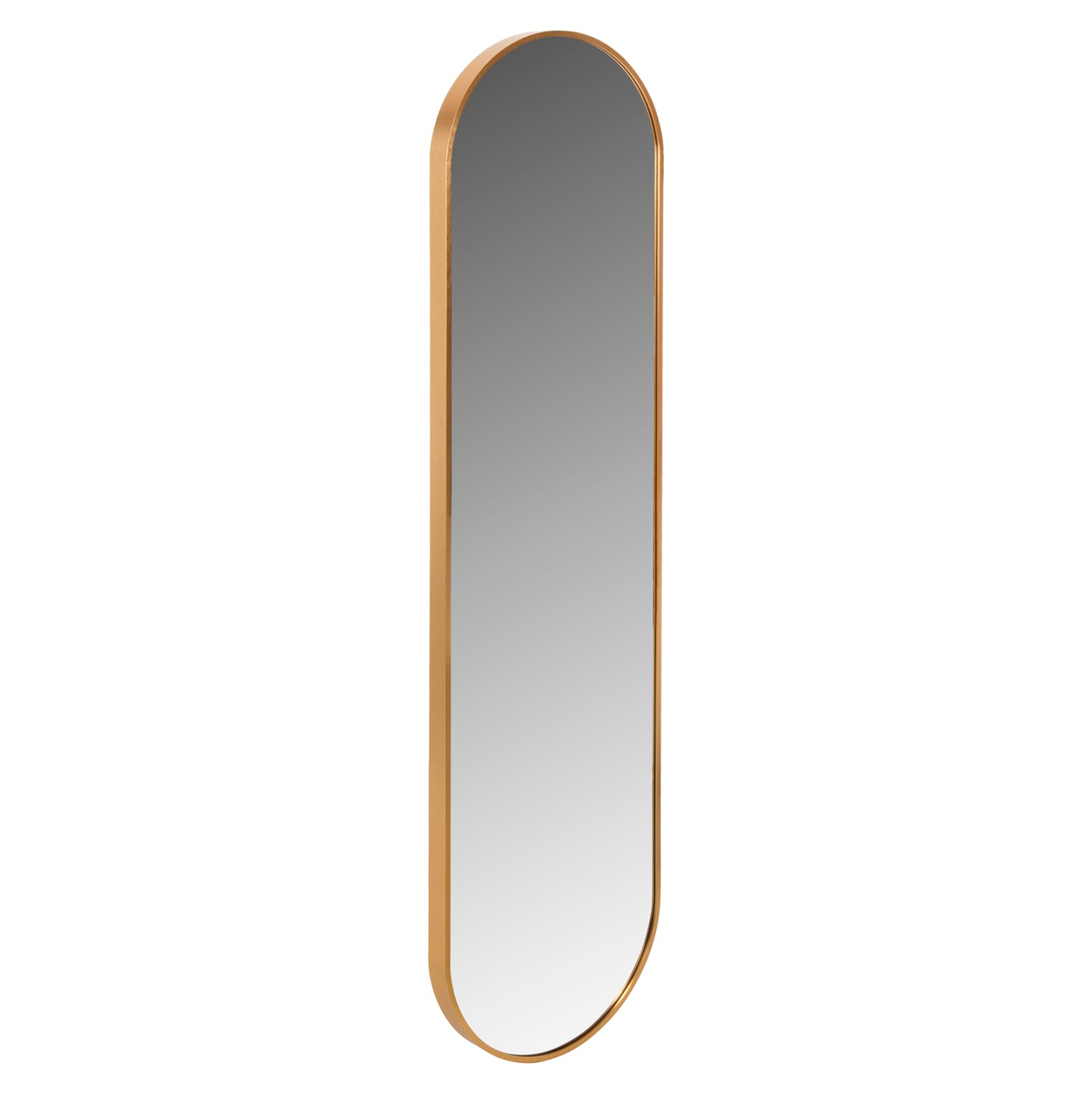 WALL MIRROR HM9581.30 TALL OVAL GOLD ALUMINUM FRAME 38,5x4x149Hcm.