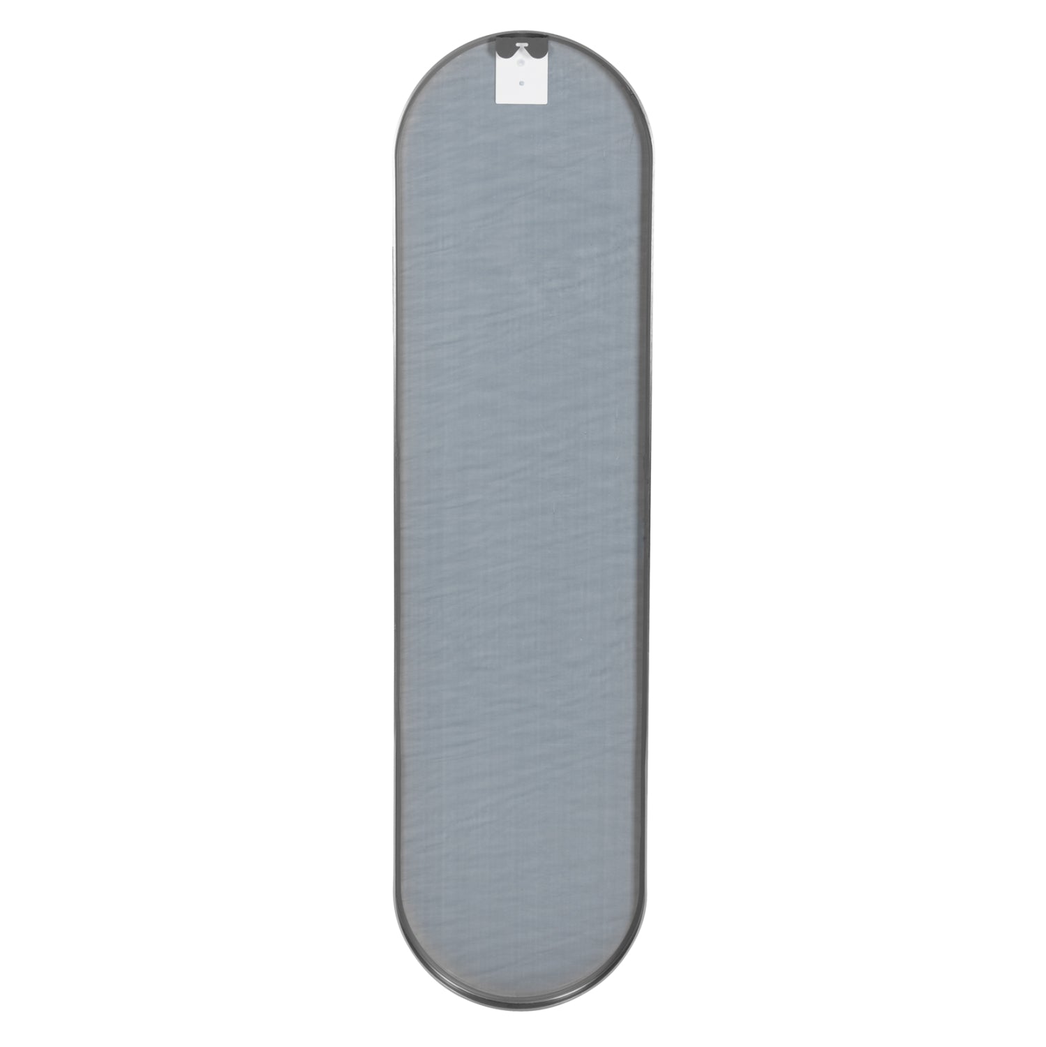 WALL MIRROR HM9581.40 TALL OVAL SILVER ALUMINUM FRAME 38,5x4x149Hcm.