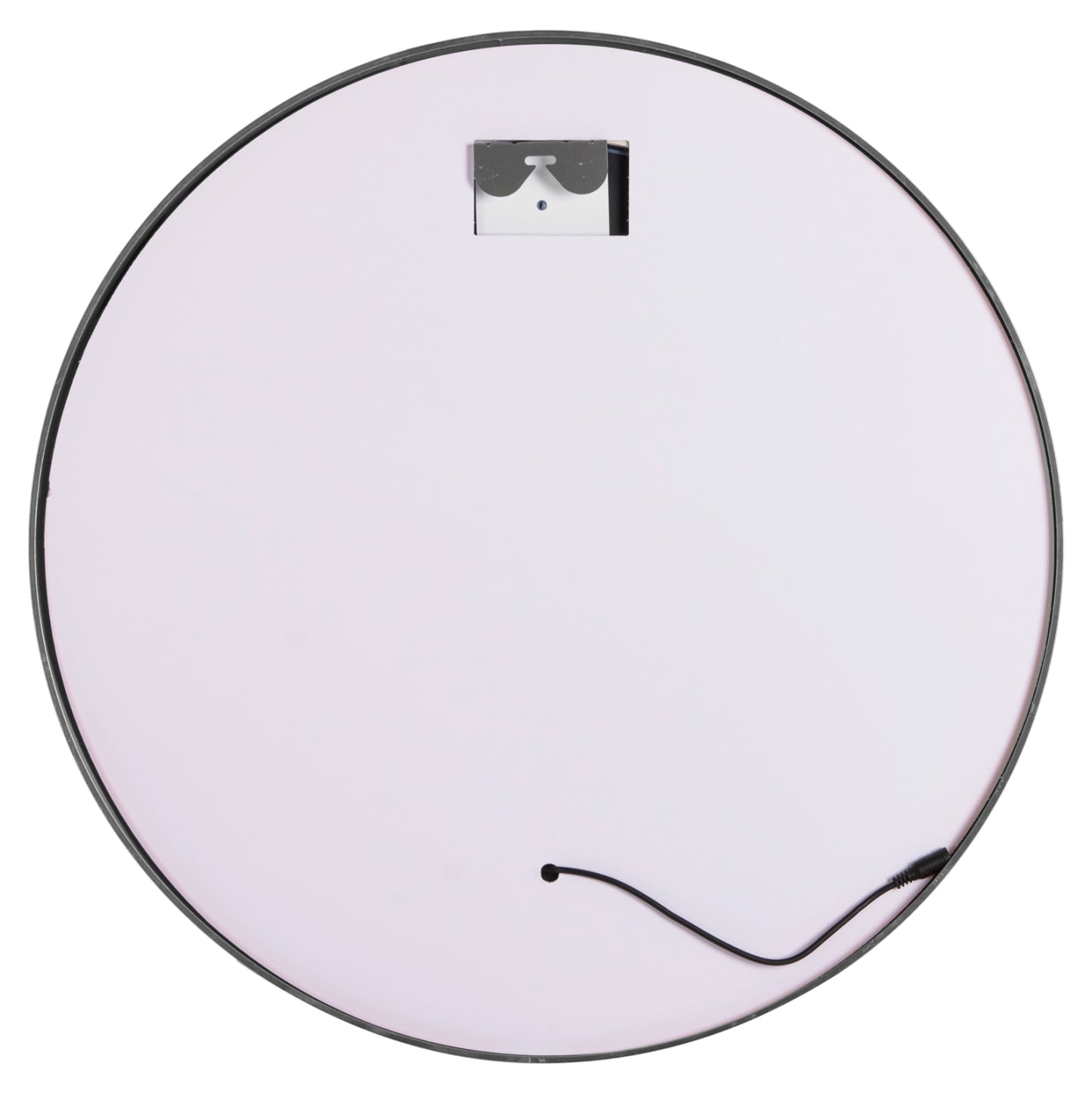WALL MIRROR ROUNDER HM4503.40 ALUMINUM FRAME IN SILVER-LED LIGHTING Φ80cm.